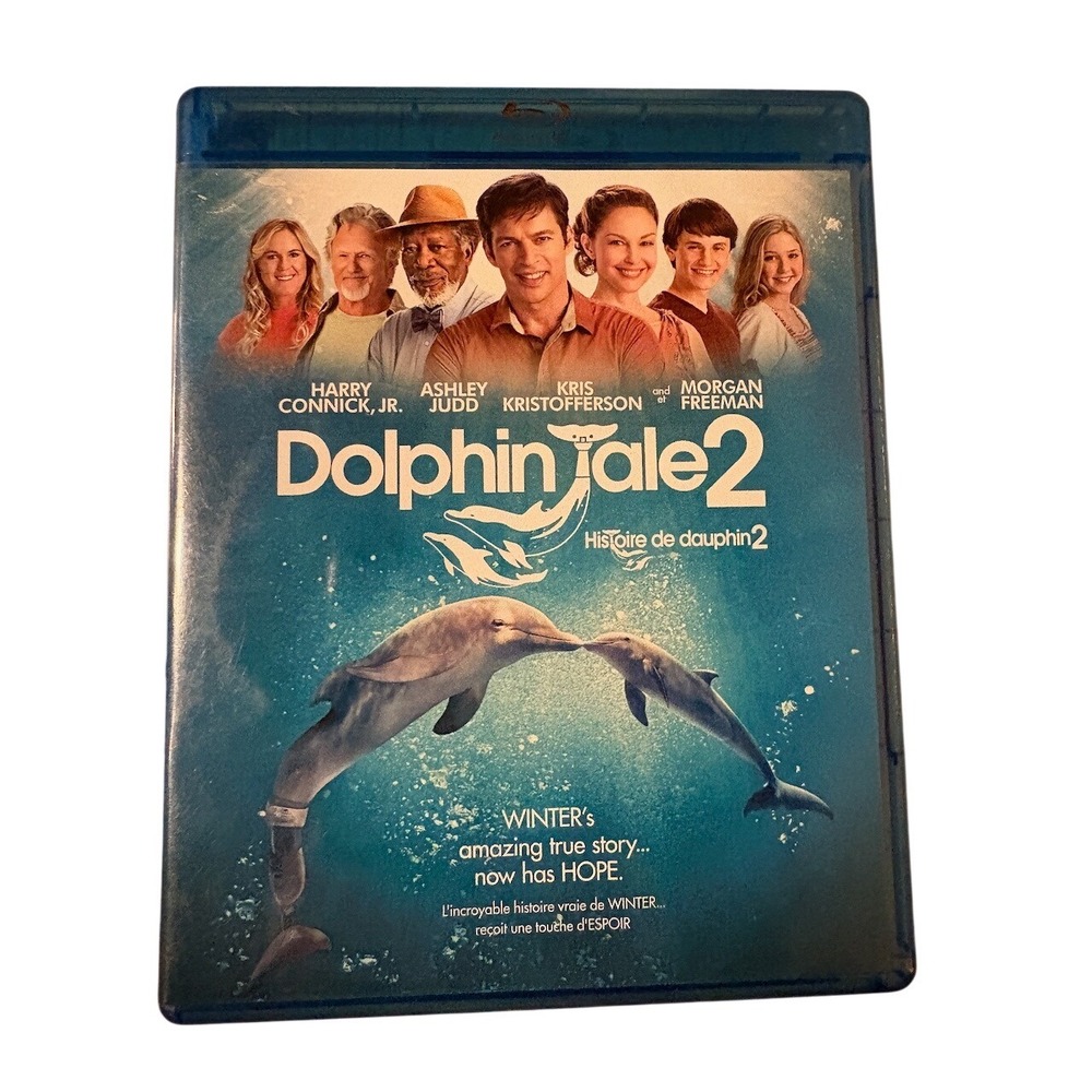 Dolphin Tale 2 Blu-ray DVD Combo Harry Connick Jr Ashley Judd Morgan Freeman